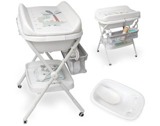 Bañera Bebé 2 en 1 con Cambiador Plegable