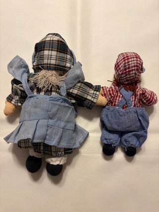 Lote 2 bambole vintage anni '80-9 con facce espressive