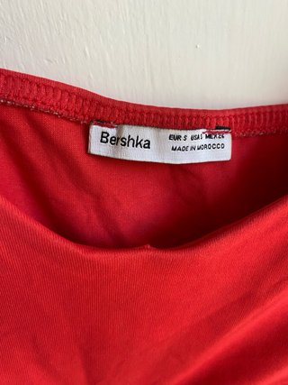 Top Bershka Rojo Talla S