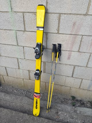 Esquís HEAD 147cm con bastones