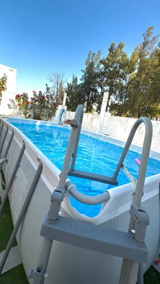 Piscina desmontable metal y plástico