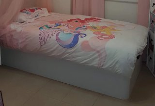 Cama canapé blanco 90cm