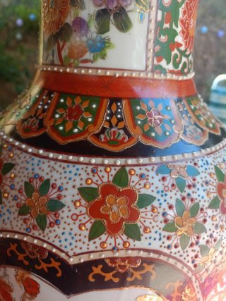 Gran Jarrón Oriental Satsuma