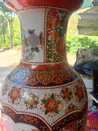 Gran Jarrón Oriental Satsuma