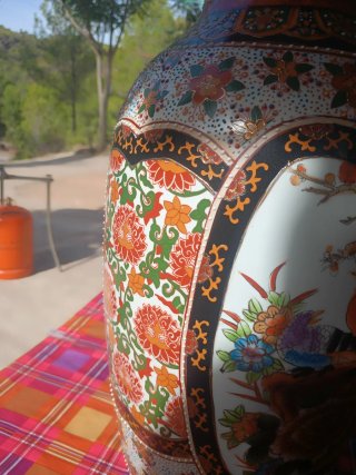 Gran Jarrón Oriental Satsuma