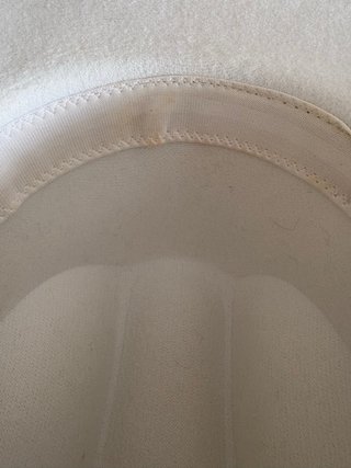 Sombrero cowboy blanco con flecos de strass