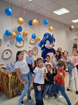 Animacion infantil, personajes fiesta, tarta