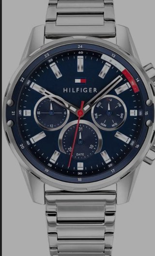 Reloj Tommy Hilfiger Azul y Plateado