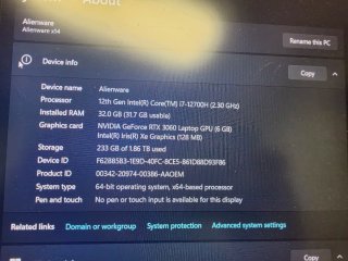 Portátil Alienware x14