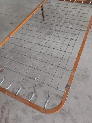 Somier cama 90 metálico marrón