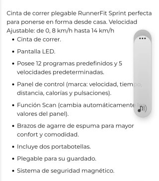 Cinta de correr Cecotec poco uso