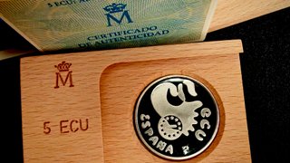 España 5 ECU 1990 – Alfonso X el Sabio – Plata 925