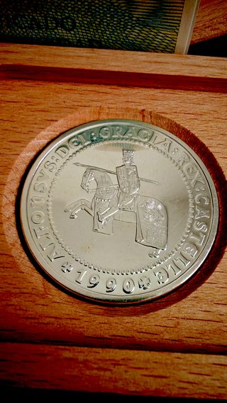 España 5 ECU 1990 – Alfonso X el Sabio – Plata 925