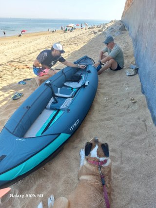 Kayak hinchable ITIWIT 3P, usado una vez,