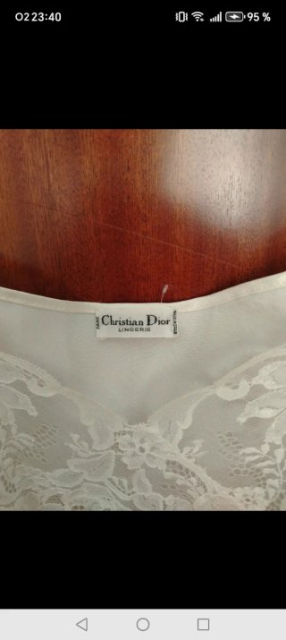 Camisón de Bodas Encaje Blanco Christian Dior