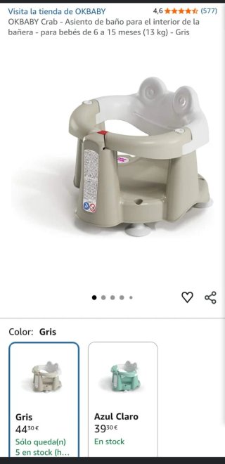 Asiento de baño para bebé de la marca OKBABY
