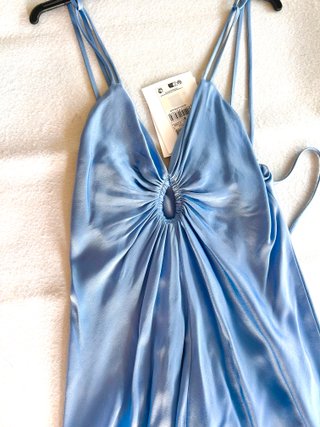 Vestido Victoria Beckham x Mango Azul