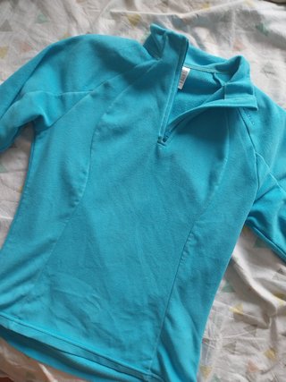 Forro polar Quechua azul turquesa talla S