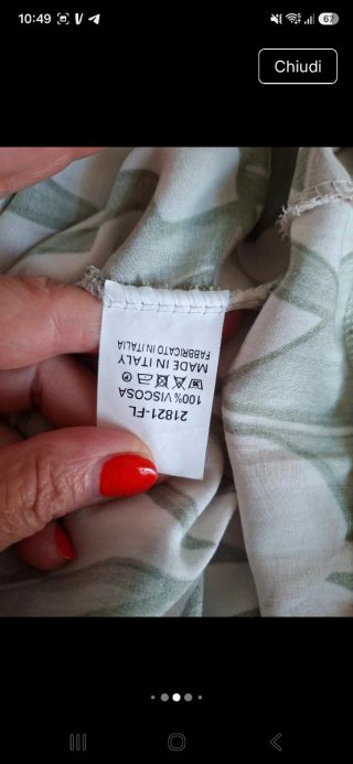 Vestito lungo fantasia floreale