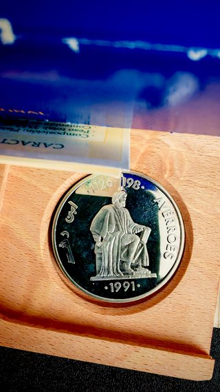 España 5 ECU 1991 – Averroes – Plata .925
