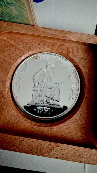 España 5 ECU 1991 – Averroes – Plata .925