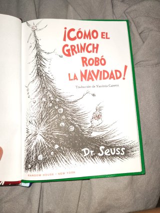 Libro sobre ¡Como el Grinch robó la navidad!