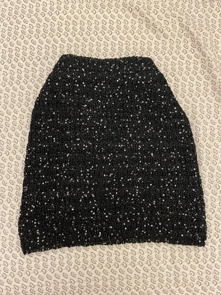 Falda negra lentejuelas