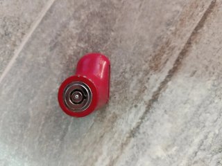 Candado azul para moto con llave