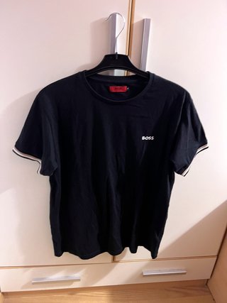 Camiseta Manga Corta Hugo Boss Negro Talla M