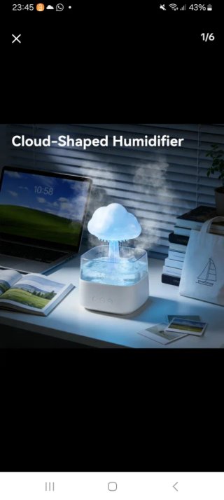 Humificador Nube Azul y Blanco