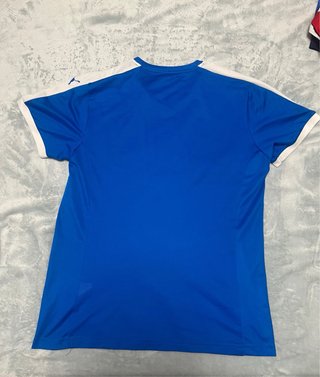 Camiseta Puma Manga Corta Azul y Blanca