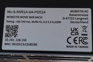 NVR MOBOTIX MOVE MX-S-NVR1A-64-POE24 Nuevo