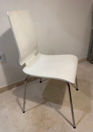 4 Sillas Ikea de madera y acero
