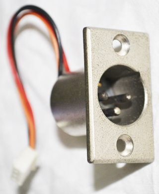 Conector XLR Macho Panel 3 Pines