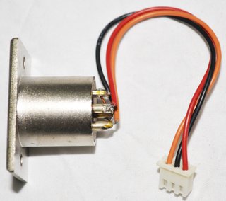 Conector XLR Macho Panel 3 Pines