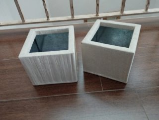 Maceteros cuadrados pequeños