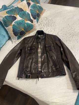 Chaqueta Mujer de Piel Belstaff Marrón