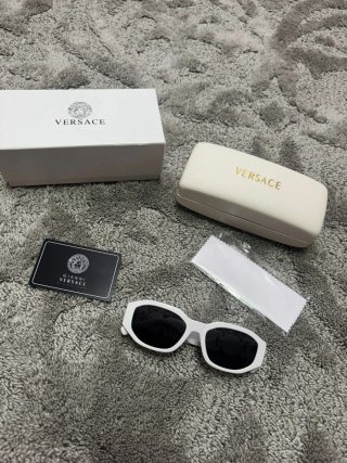 Occhiali da sole Versace bianchi