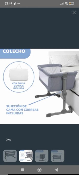 Minicuna Chicco gris