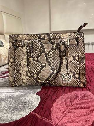 Bolso Michael Kors Piel Serpiente Marrón