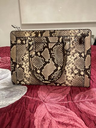 Bolso Michael Kors Piel Serpiente Marrón