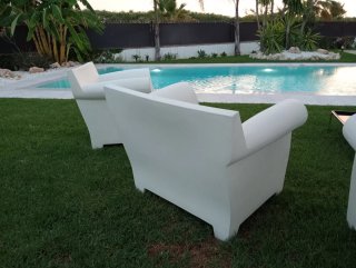 Poltrone Kartell Bubble Club Bianche