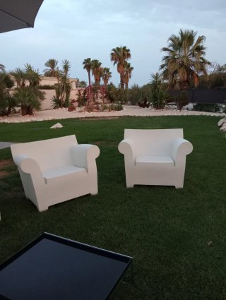Poltrone Kartell Bubble Club Bianche