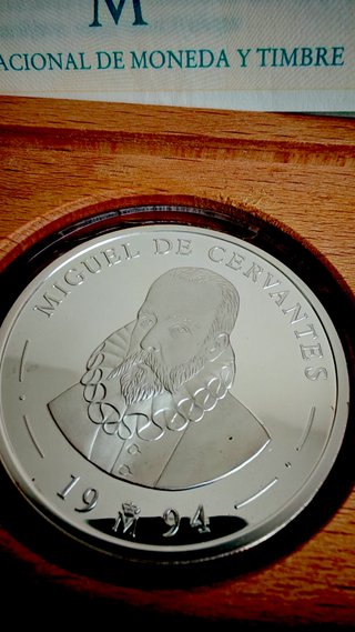 Moneda España 5 ECU 1994 Cervantes 0.925