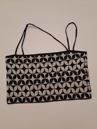 Top Zara tirantes asimétricos estampado