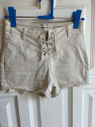 Shorts vaqueros beige Brownie Talla 34