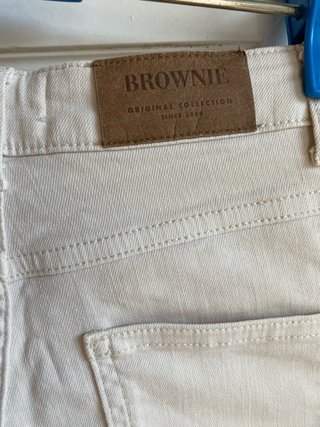 Shorts vaqueros beige Brownie Talla 34
