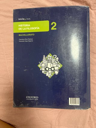 Historia de la filosofía, Bachillerato 2