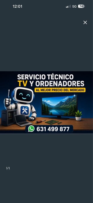 Servicio Técnico de Televisores у Ordenadores