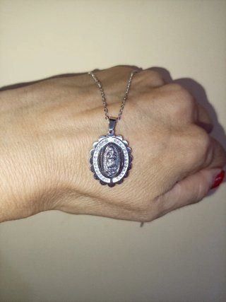 Collana Madonnina  Argento